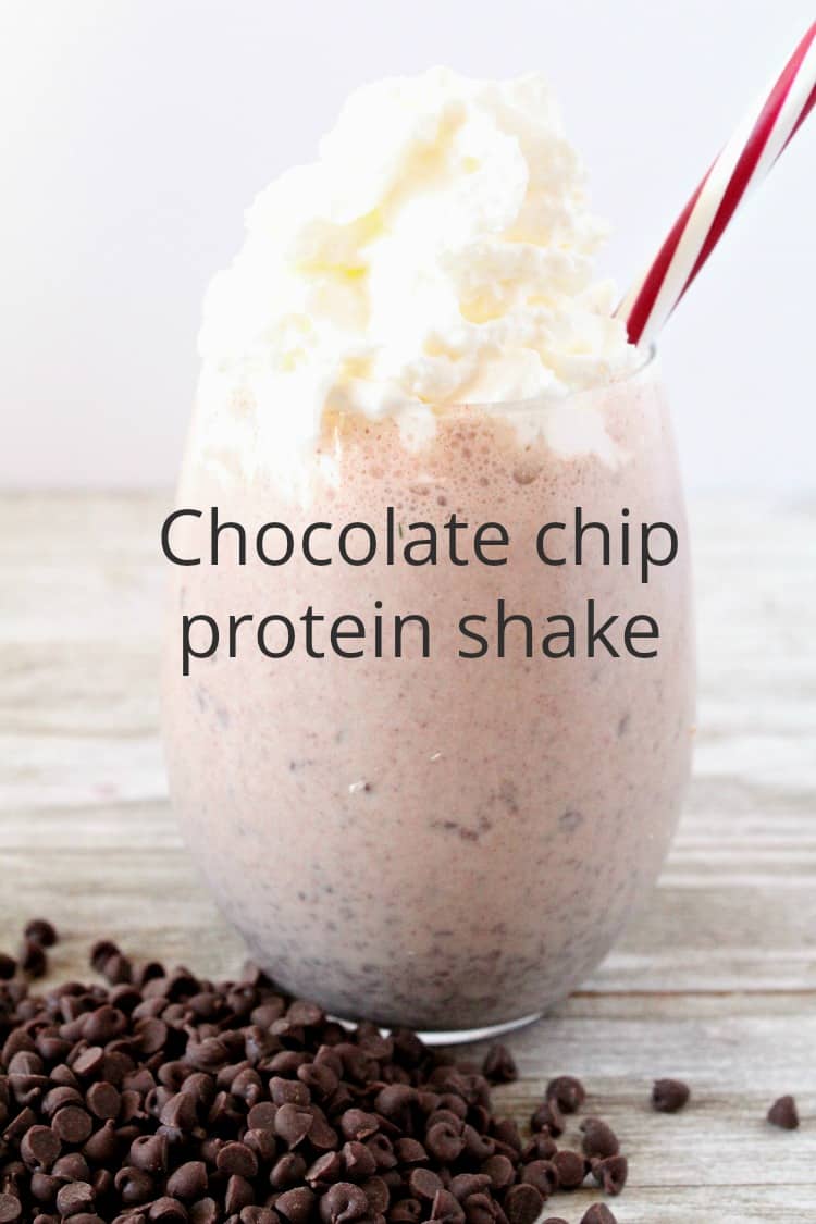 choclate chip protein shake